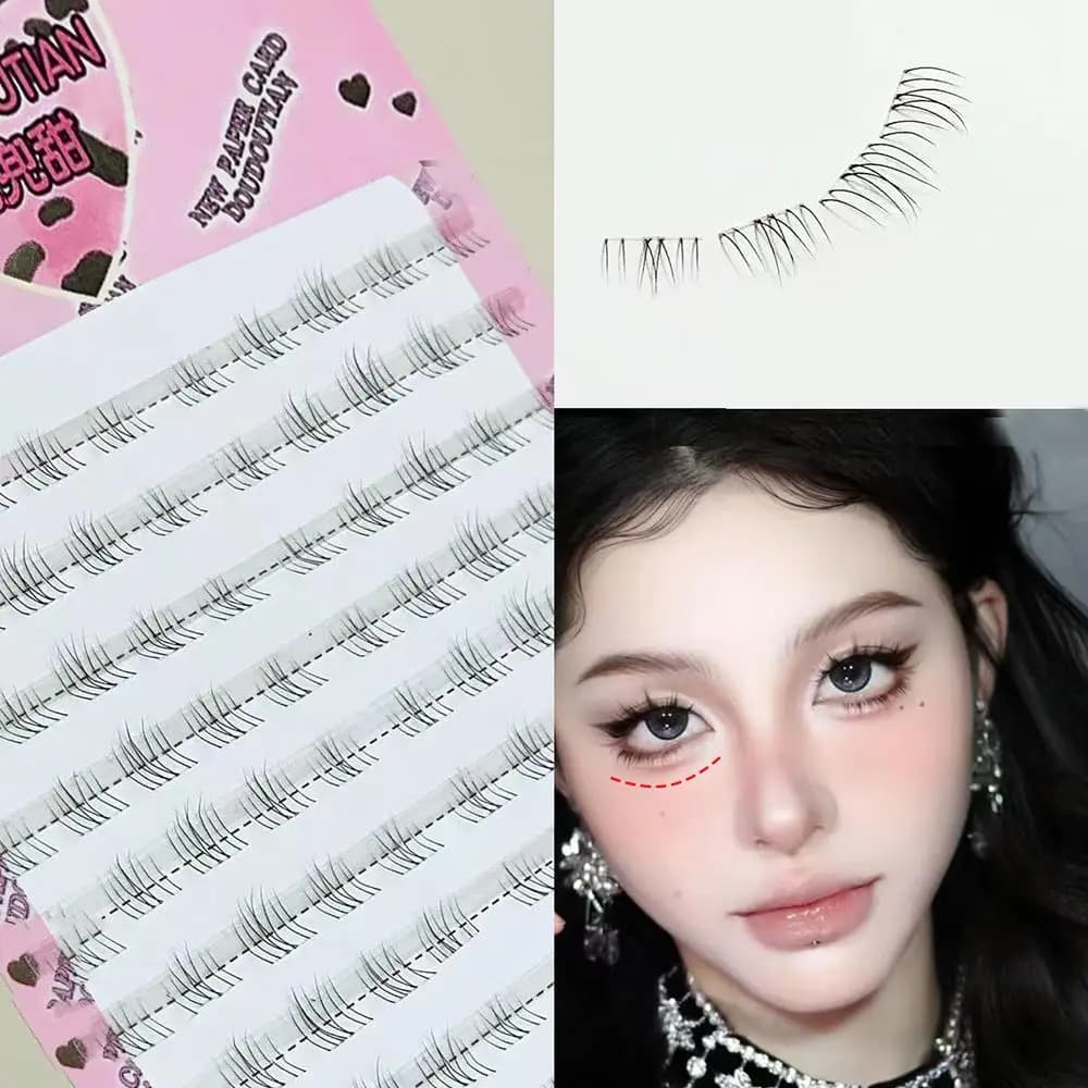Fake eyelashes Natural eyelash graft under the extension of eyelashes Products for daily makeup Useful cosmetics Soft eyelashes cluster
