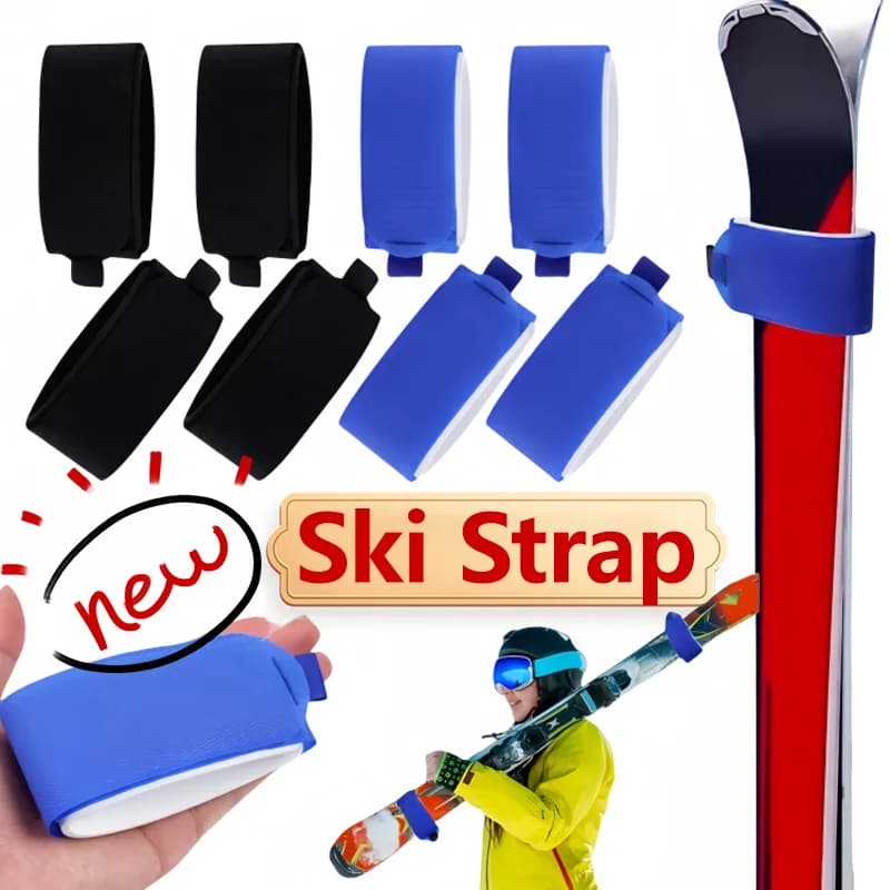 Fascette regolabili in nylon per snowboard Cinghia avvolgente per sci Elementi di fissaggio per snowboard Accessori Cuscinetti protettivi in EVA Cinghia di rilegatura per snowboard