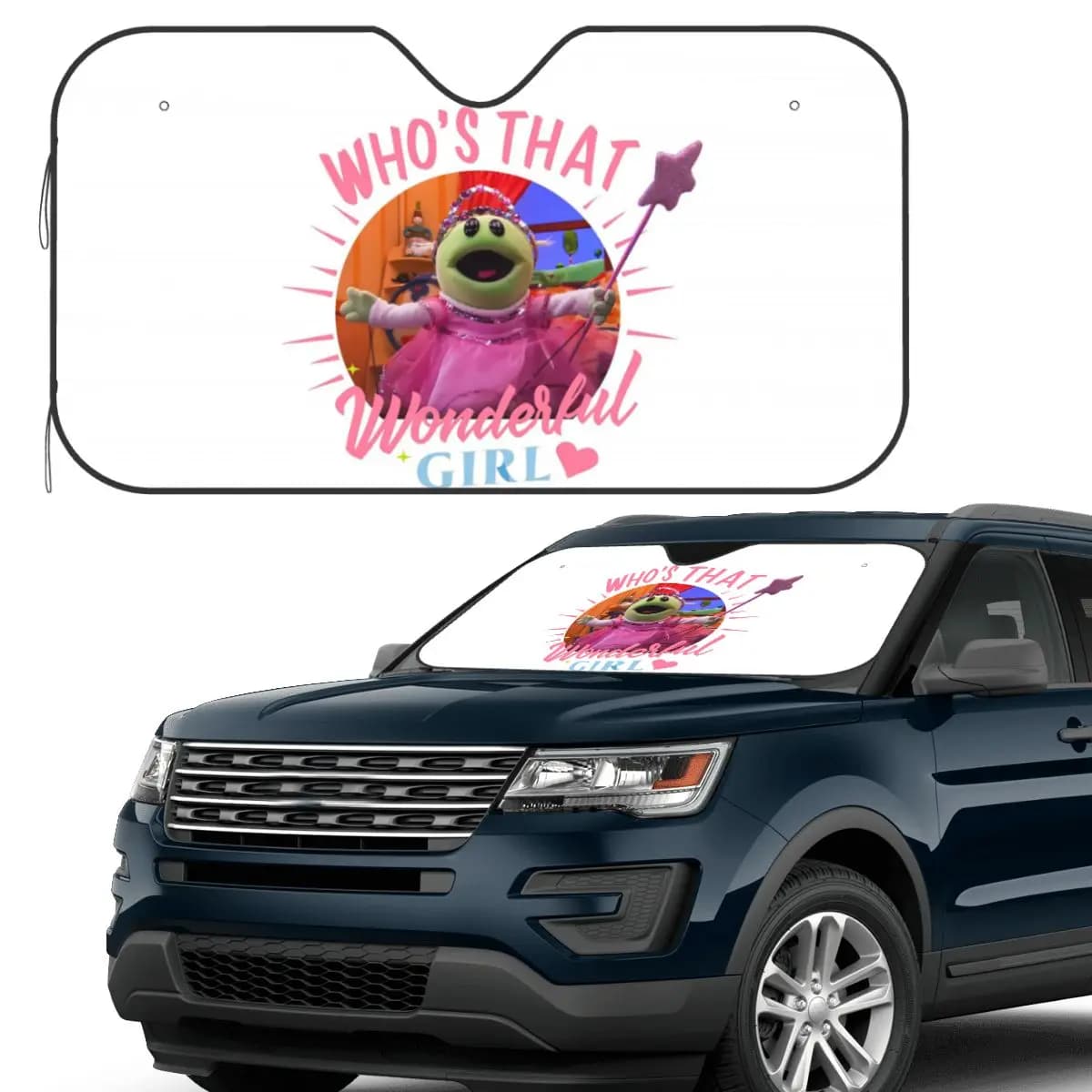 Nanalan Who's That Wonderful Girl Parasole Parabrezza Parabrezza anteriore per auto Finestra Parasole Accessori Coperture