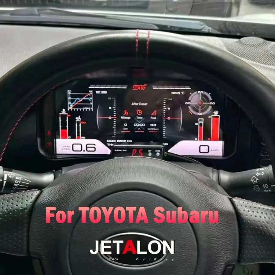 12.3inch Car Digital Cluster Instrument Smart Cluster Screen For TOYOTA Subaru 2013-2019 Display Virtual Cockpit Dashboard