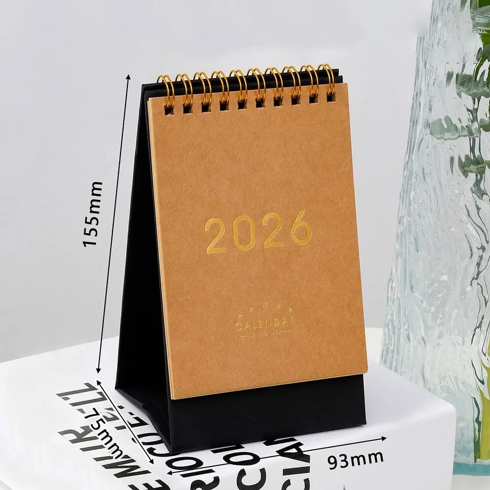 Creativo 2026 Calendario cartaceo da tavolo Annuale Decorazioni per la casa Planner Scheduler Notebook multifunzione Agenda Organizzatore Home Office