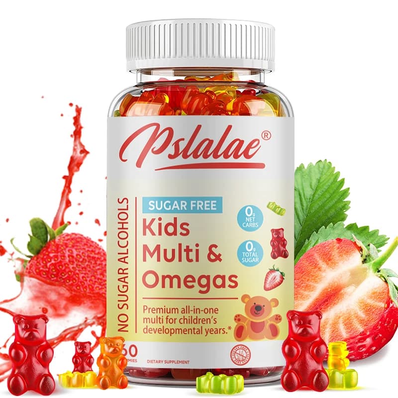 Multivitamin baby gumellas, sugar-free gumellas with vitamins C, D, B6 and zinc, Omega 3 ALA flax seed oil, without errors