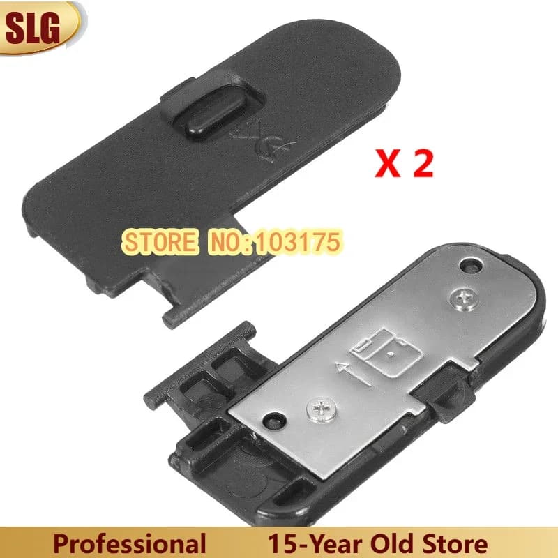 2 Piece/ New Battery Cover Lid Door Cap Succedaneum repair parts for Nikon D3200 D3300 SLR Camera