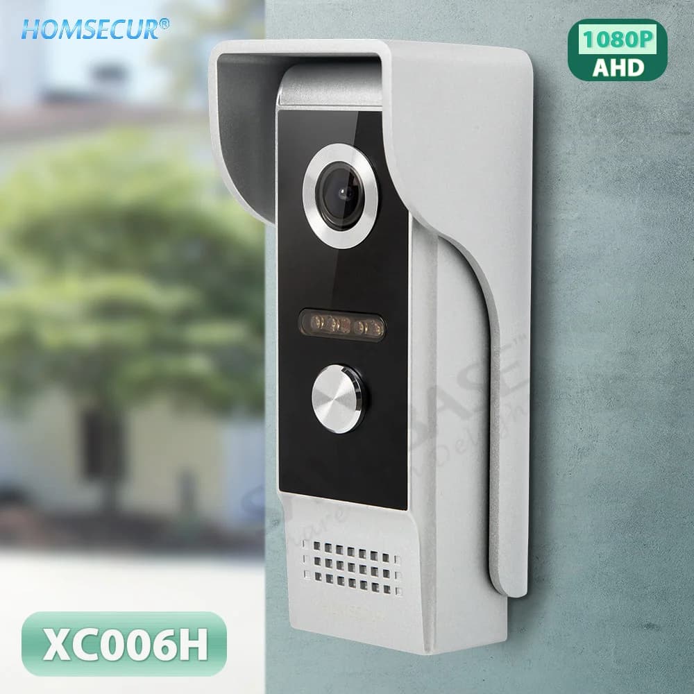 Telecamera per campanello HD IP65 impermeabile a 4 fili 120 ° Grandangolo per sistema citofonico videocitofonico HOMSECUR Tuya WiFi Smart 1080P
