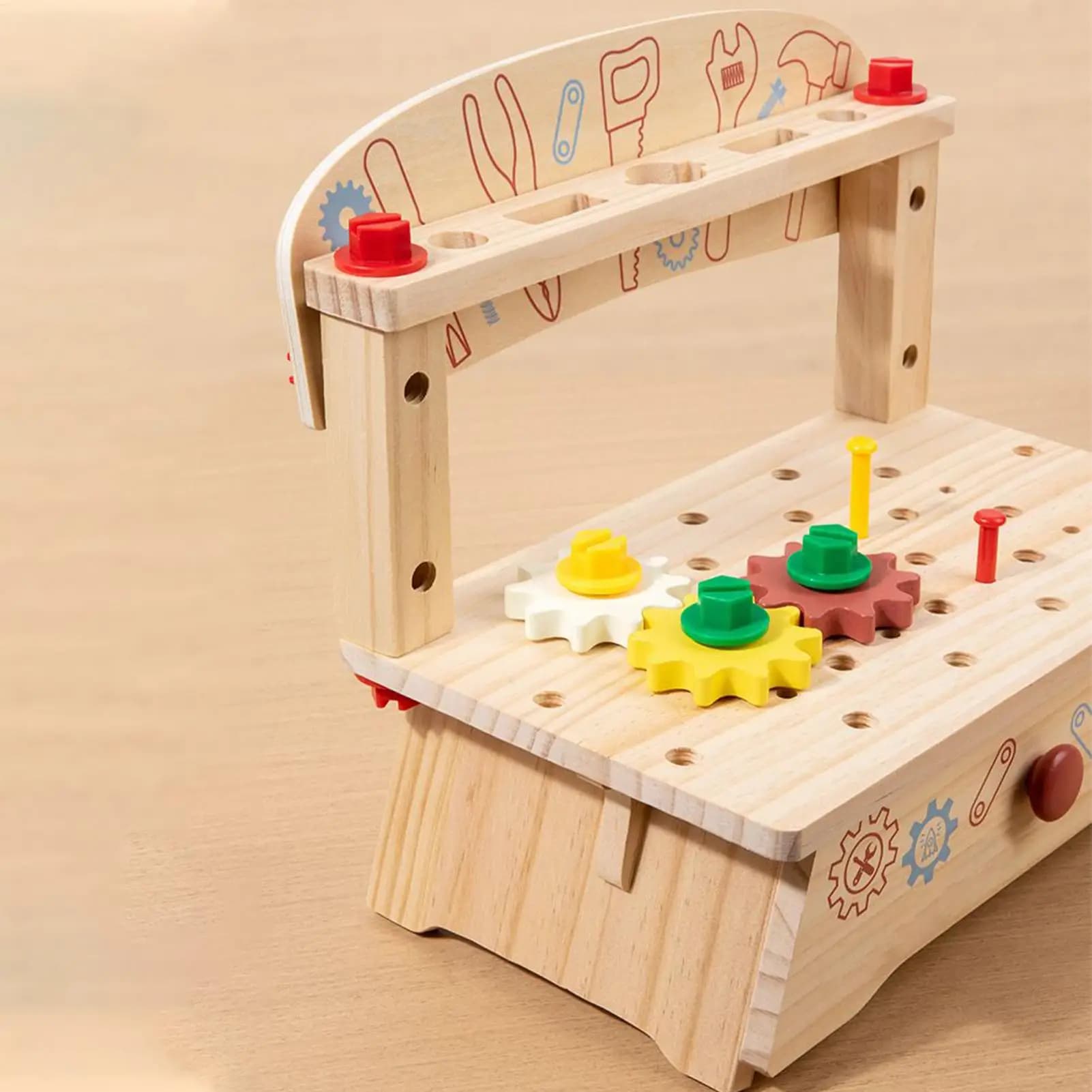 Set di attrezzi per bambini Set di strumenti per bulloni dado per bambini Giocattoli Giocattoli educativi interattivi per bambini in età prescolare Ragazzi Ragazze Vacanze di compleanno