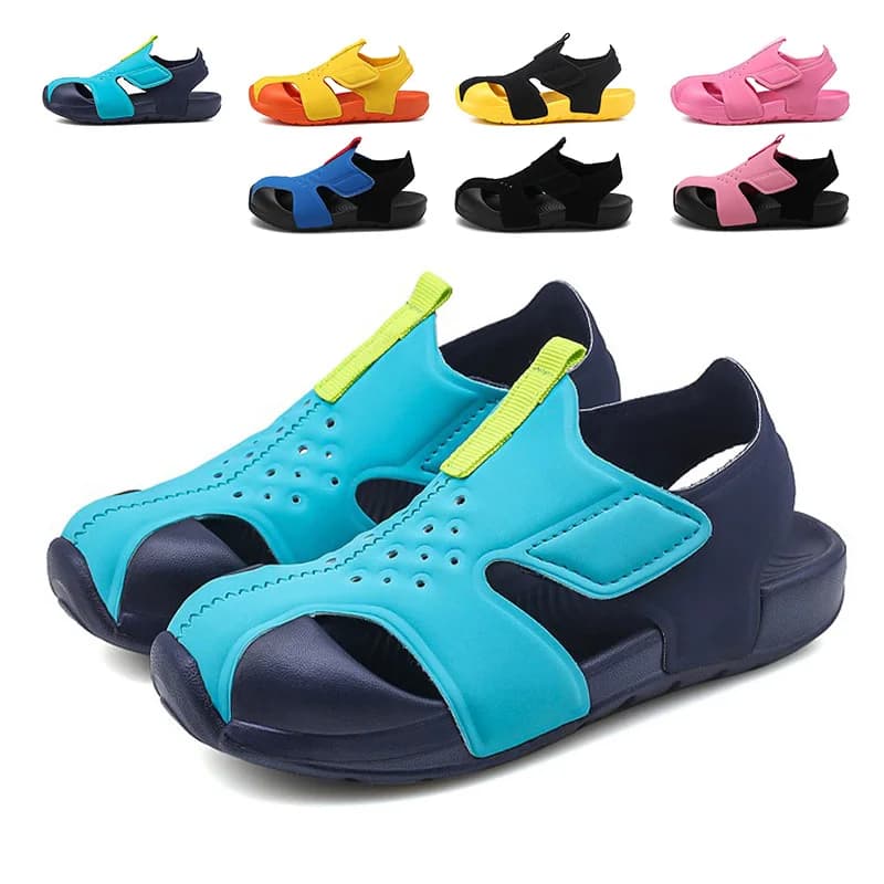 Sandali funzionali per bambini Scarpe moda per bambini Scarpe da spiaggia estive per bambini antiscivolo per esterni Ragazzi e ragazze Sandali a piedi nudi freddi