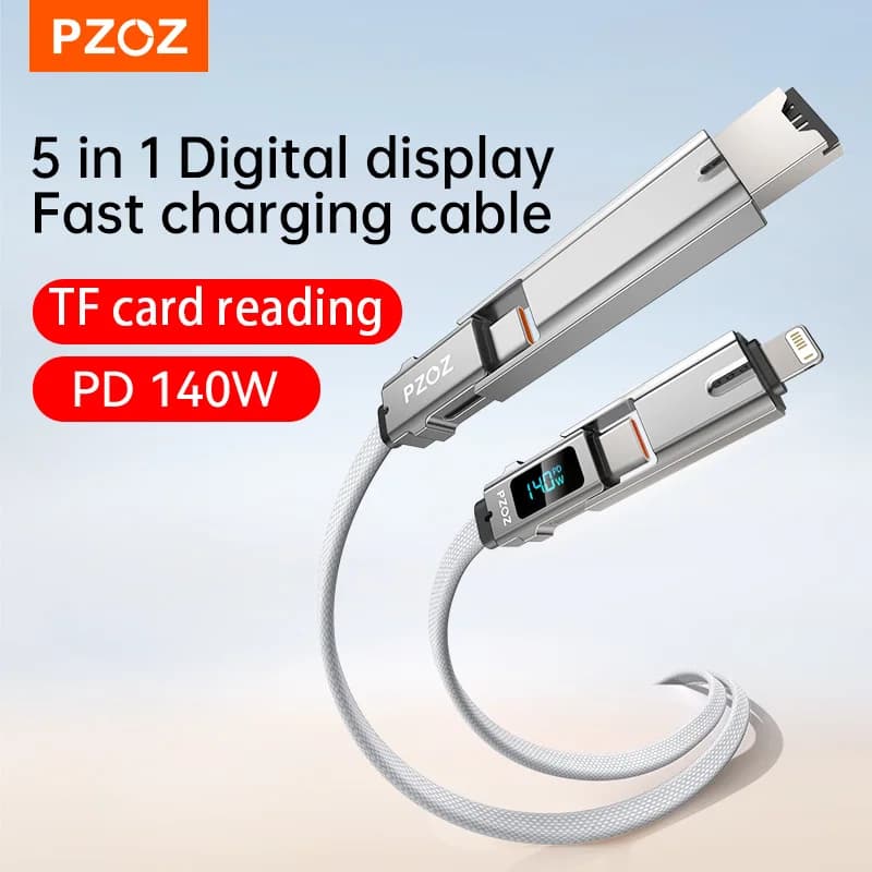 Cavo OTG PZOZ per ricarica rapida, da USB-C a USB-C, per iPhone, MacBook, iPad, lettore di schede TF, caricabatterie, adattatore dati per cellulare.