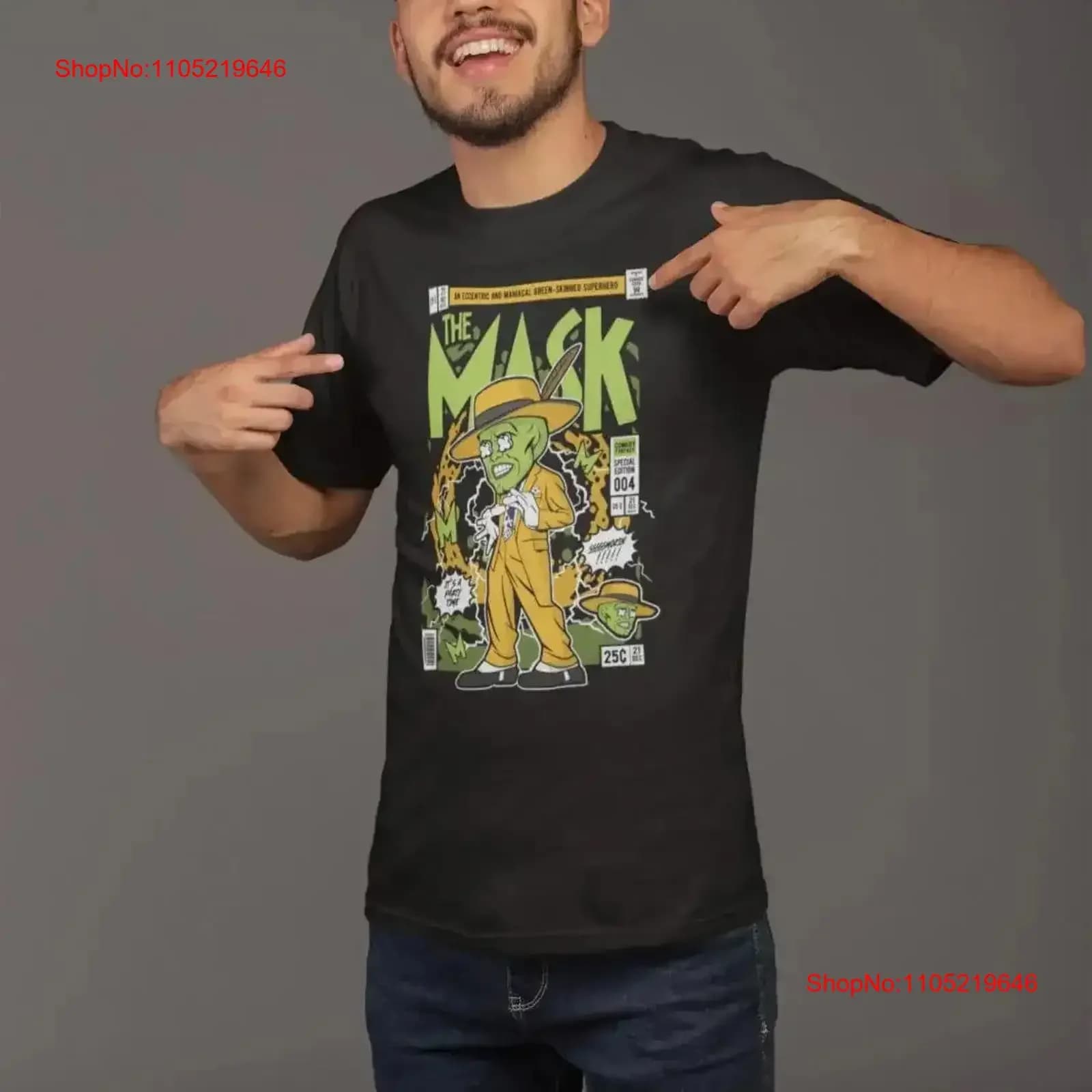 The Mask Its Party Time Cultura pop Uni Sex T Shirt vintage Lavato Versatile grafica di abiti firmati di moda Leggermente vintage