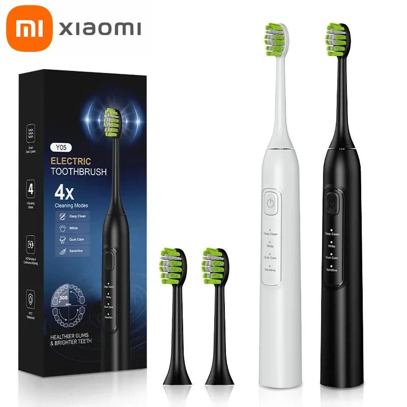 Xiaomi electric sonic toothbrush with intelligent timing Teeth whitening Fast USB rechargeable toothbrush with spare head