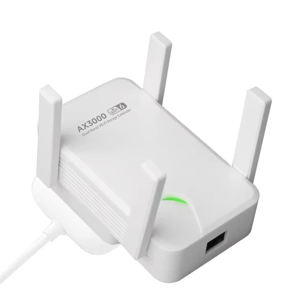 3000Mbps WiFi 6 ripetitore 2.4G e 5GHz Dual Band Wireless Extender 802.11ax Full Gigabit Port per l'home Office