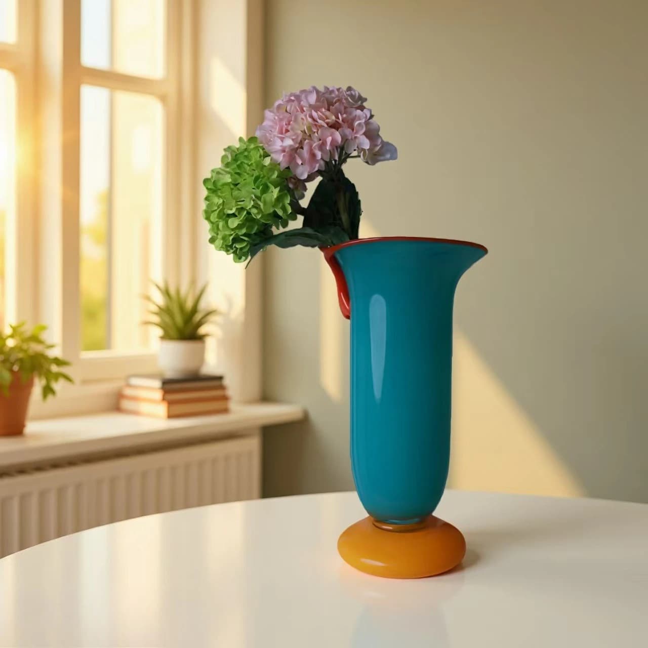 Vaso in ceramica HP Pastoral Cream Wind Bell a forma di calice, decorazione morbida per tavolo da pranzo, fiore simulato idroponico a pendolo
