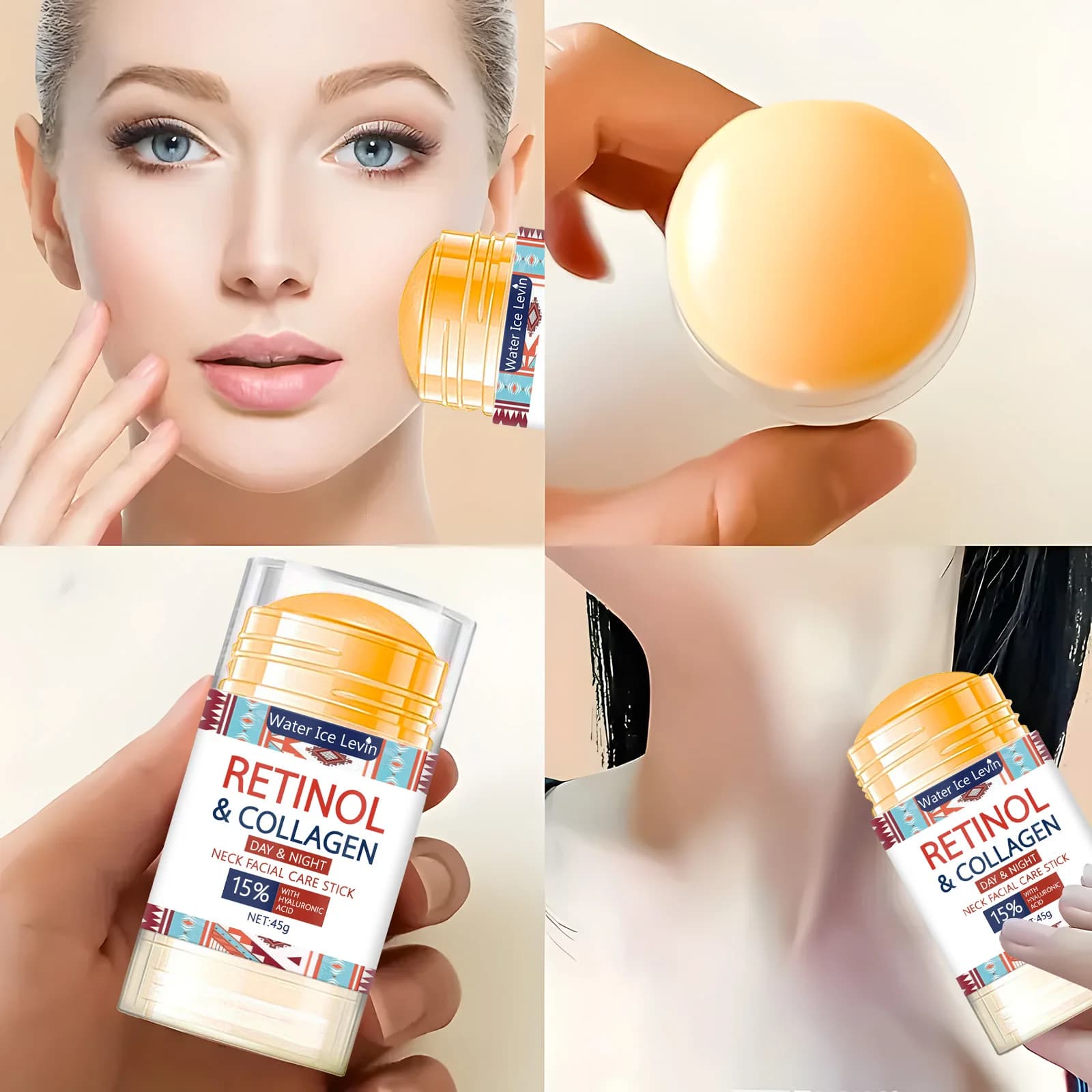 45g Retinol Lifting Cream Rassodante Stick Collagen Smooth Waist Cream For Hydrating Moisturizing Lighting Skin Product