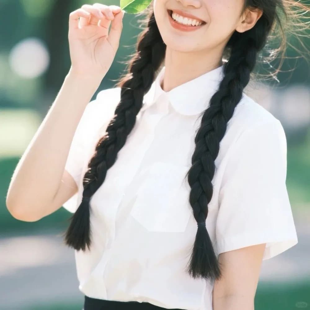 Soft Classic White Shirt Preppy Style Simple Loose Fit Shirt Basic Short Sleeve Blouse Graduation Season