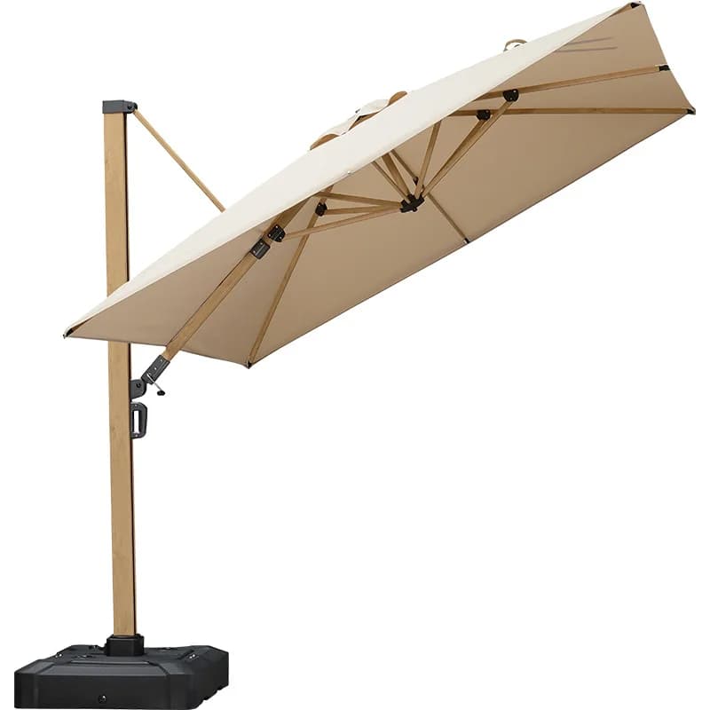 Grande Ombrello Manuale Pieghevole in Alluminio, Retrattile, Resistente e Antivento per Matrimoni, Pesca, Picnic, Hotel, Piscine Commerciali