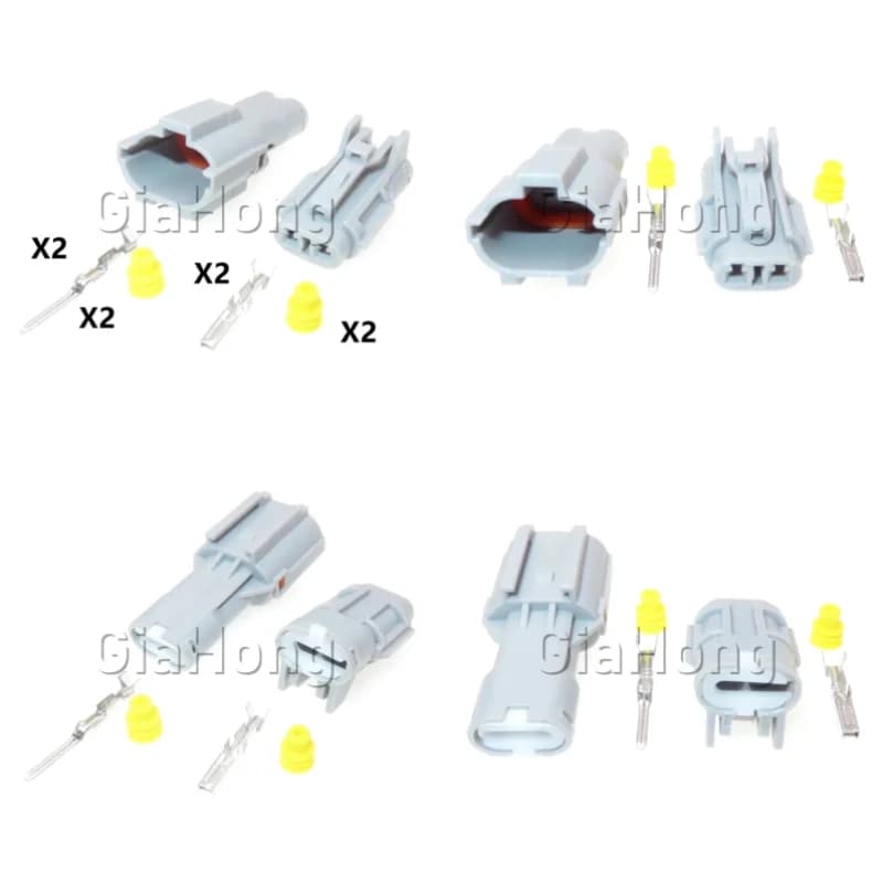 1 Set 2 Way MG640322-4 MG610320 Car Running Lights Wire AC Assembly Sockets For VW 7222-1424-40 7223-1424-40 Auto FogLight Plugs
