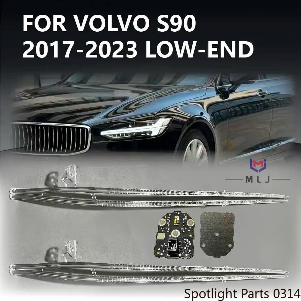 For Volvo S90 2017-2023 Low-Spec Headlight Angel Eye Strip Light Source Tube DRL Strip DRL Board Angel Eye Chip Car Accessories
