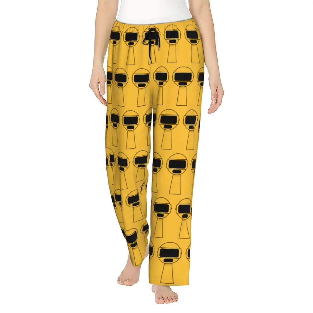 Women Pajama Pants Garnold Sprunki Loungewear pants Loose Fit Cartoon Game Sleepwear Home