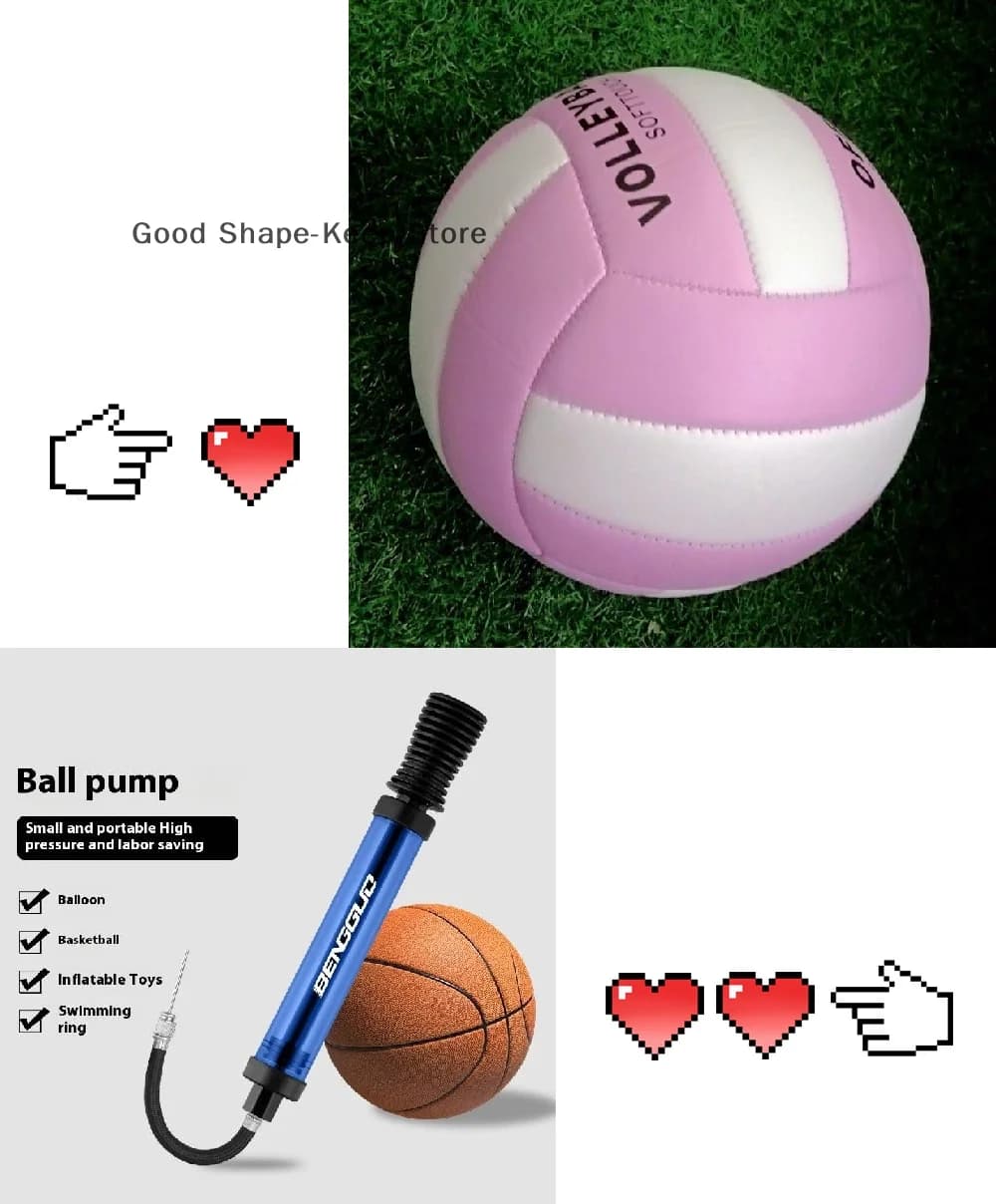 1PC Size 5 Volleyball Soft Indoor Outdoor Volleyball For Game Gym Training Beach Play Volleyball For Beginners Teenager