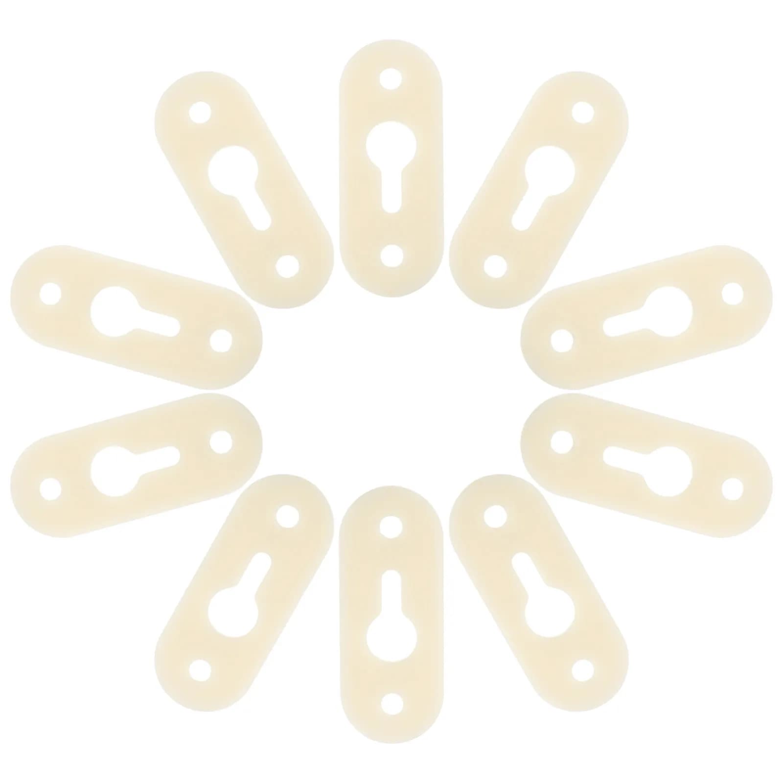 10 Pieces ABS Plastic Angle Brackets Reinforced with Hole for Hanging, for Cabinets, Frames, Mirrors