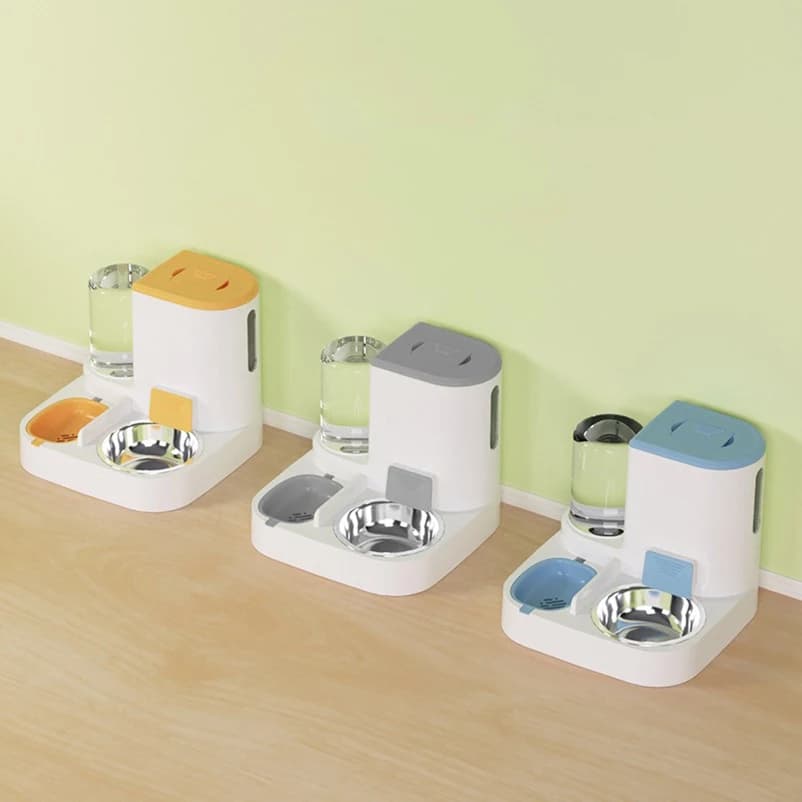 Mangiatoia per gatti Distributore d'acqua per gatti Ciotola per gatti Ciotola per cibo per cani Mangime automatico Mangiatoia per cibo per gatti Forniture per animali domestici