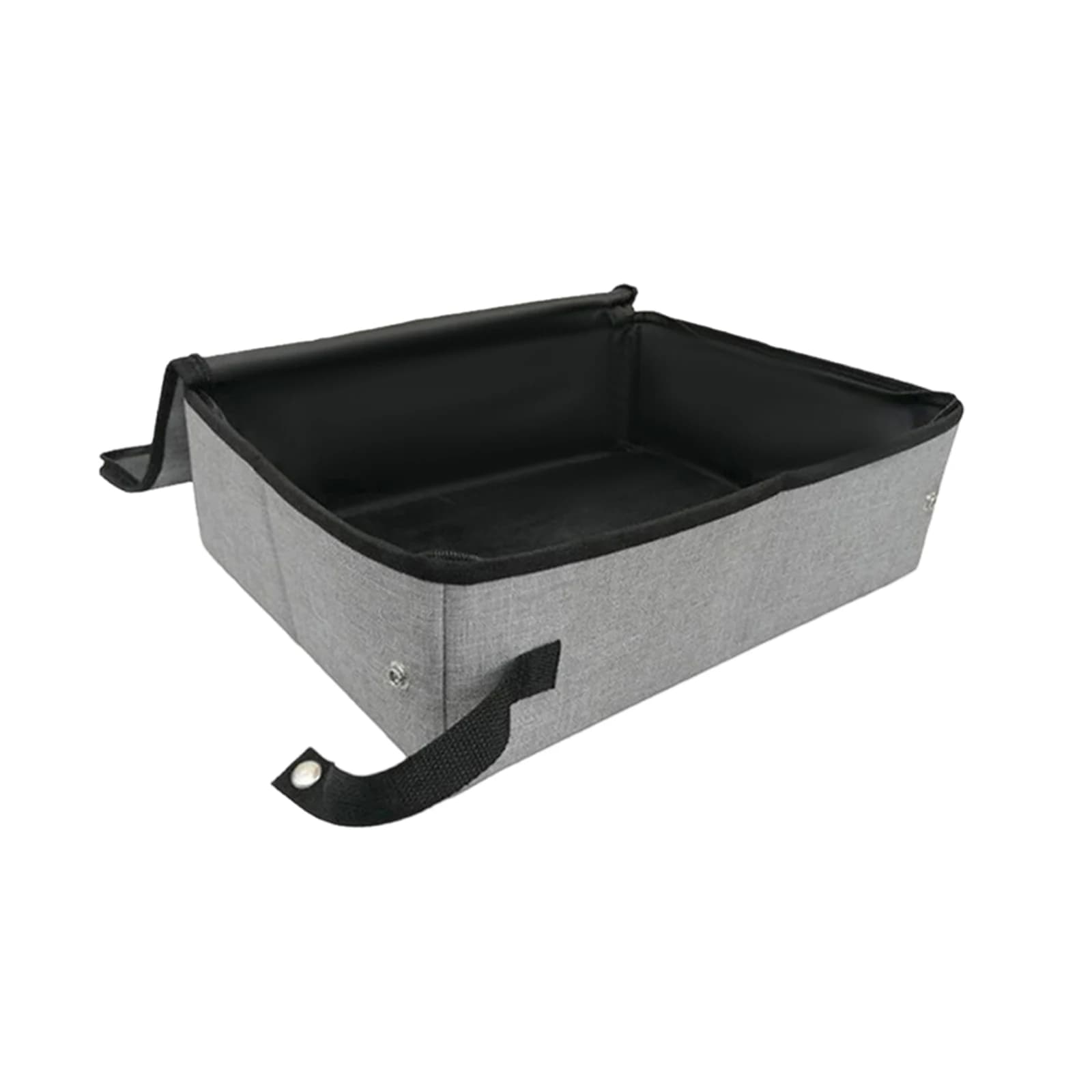Collapsible Cat Litter Box with Lid, Waterproof Portable Travel Cat Toilet, Easy to Carry Indoor Outdoor Cat Potty