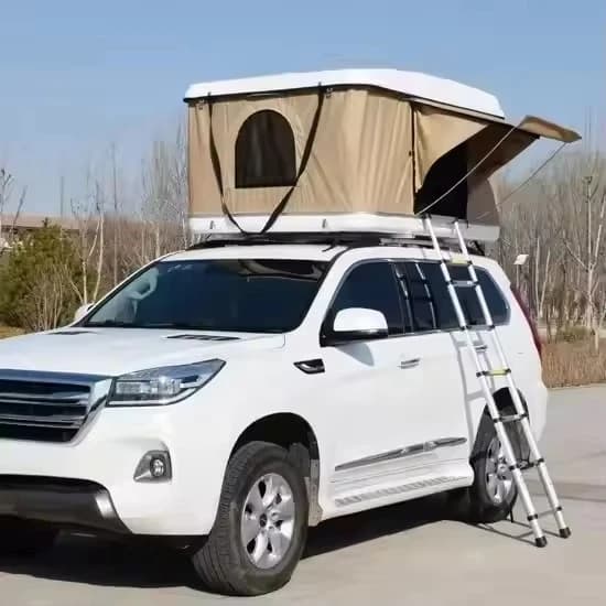 Tenda da Tetto per Auto in Fibra di Vetro Impermeabile, Grande Dimensione, per Campeggio all'Aperto