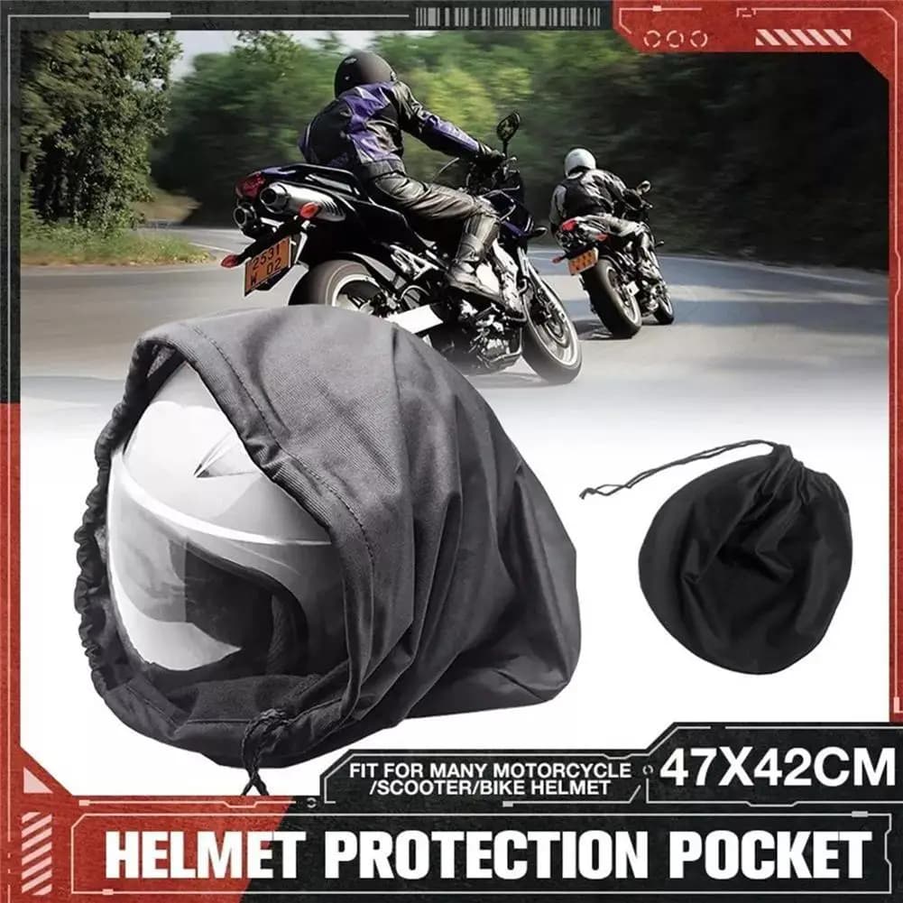 Bag for helmet Soft pocket with bike drawstring Scooter Bicycle Cover for half full helmet Wear resistant protective bag Transport bag