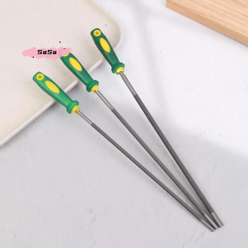 Kit di Lime per Affilatura Motosega S-3 Pezzi/Set, Lime Rotonde in Acciaio ad Alto Tenore di Carbonio da 4.0mm, 4.8mm, 5.5mm per Catene di Motoseghe e Utensili per la Lavorazione del Legno