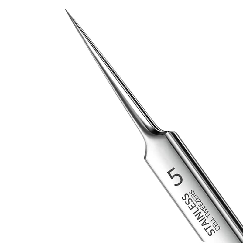 German Ultra-fine No. 5 Tips Black and Brufoli Point Grips, Professional Tool for Beauty Salon, Acne Needle