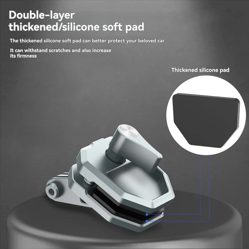 diFast deliveryastGopro Action 5/4 for Insta360 X5 for riding camera bracket Clip for windscreen mounting Metal clamp for motorcycle
