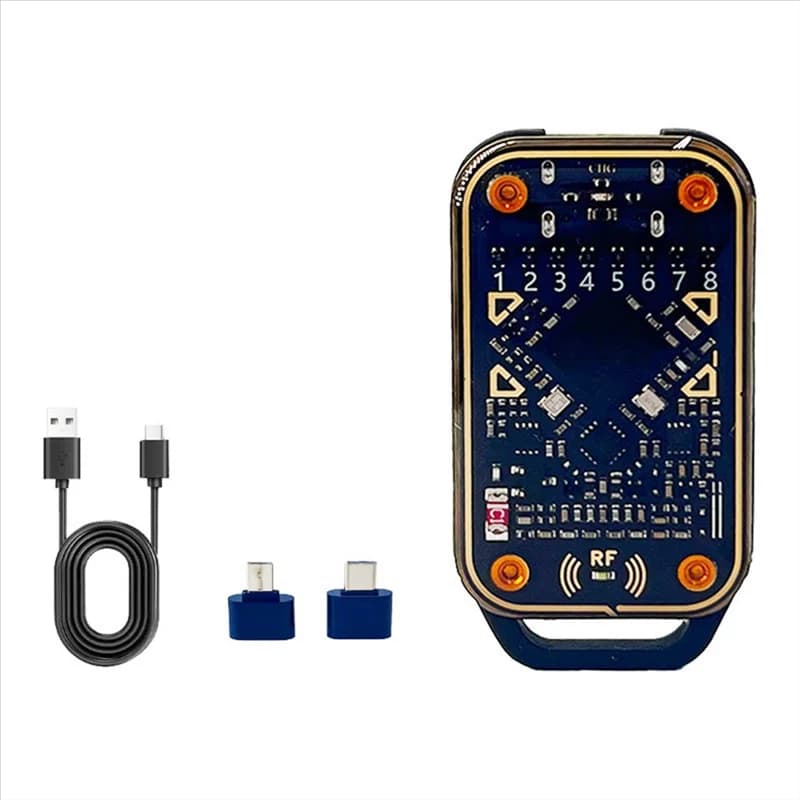 B24B Restart Chameleon Ultra RFID Smart Chip Reader ID IC Decodifica NFC Duplicatore + 5200/UID Portachiavi Kit Smart Card Emulatore