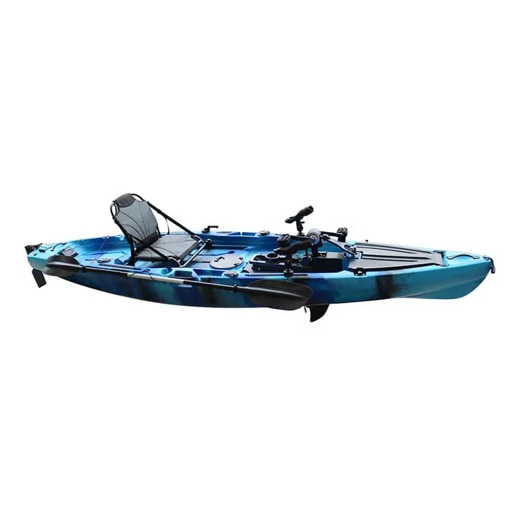 Ventilatore da pesca con motore elettrico Il tuo pedale da pesca in canoa portatile Pesca ricreativa in mare Kayak Ningbo Kano 3 anni Supporto 35