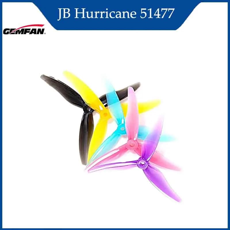 Eliche Gemfan JB Hurricane 51477 da 5 pollici a 3 pale CW CCW per motore brushless FPV, accessori per droni da corsa Freestyle RC