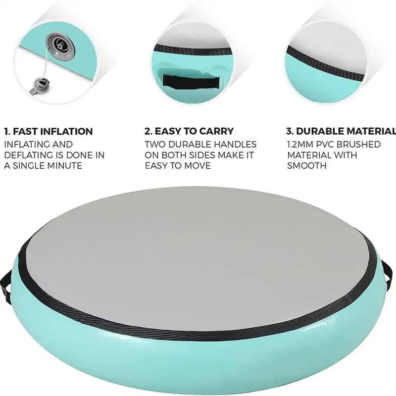 Tappetino Gonfiabile Ecologico in PVC da 20 Cm di Spessore per Ginnastica e Yoga, Materassino Air Track per Uso Domestico, Tappeto per Allenamento 2026