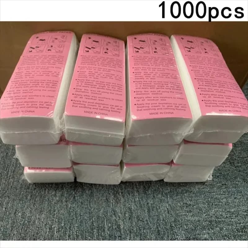100/200/500/1000PCS Nonwoven Body Cloth Hair Remove Wax Paper Roll Hair Removal Epilator Wax Strip Paper High Quality Wholesale