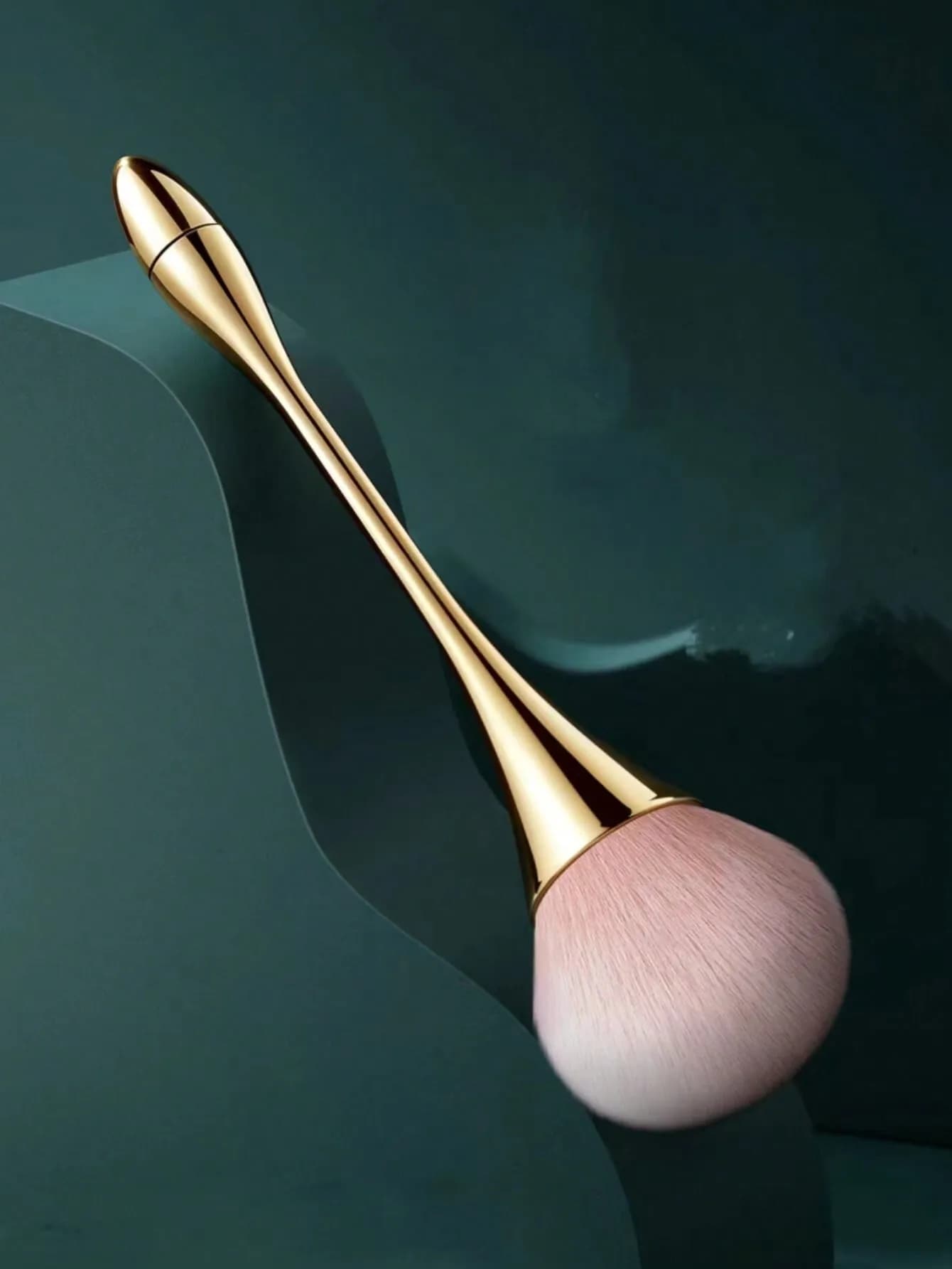 Set di Pennelli Portatili Mini Dorati per Polvere, Include Pennello per Fondotinta, Pennello Correttore, Pennello Blush, Pennello Contouring, Pennello Bronzer, Pennello per Polvere, Omaggi