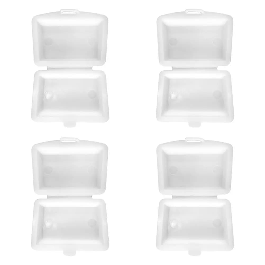 Set di 4 Mini Contenitori per Alimenti in Plastica, Simulazione Realistica di Lunch Box per Vetrine di Caffetterie e Case delle Bambole