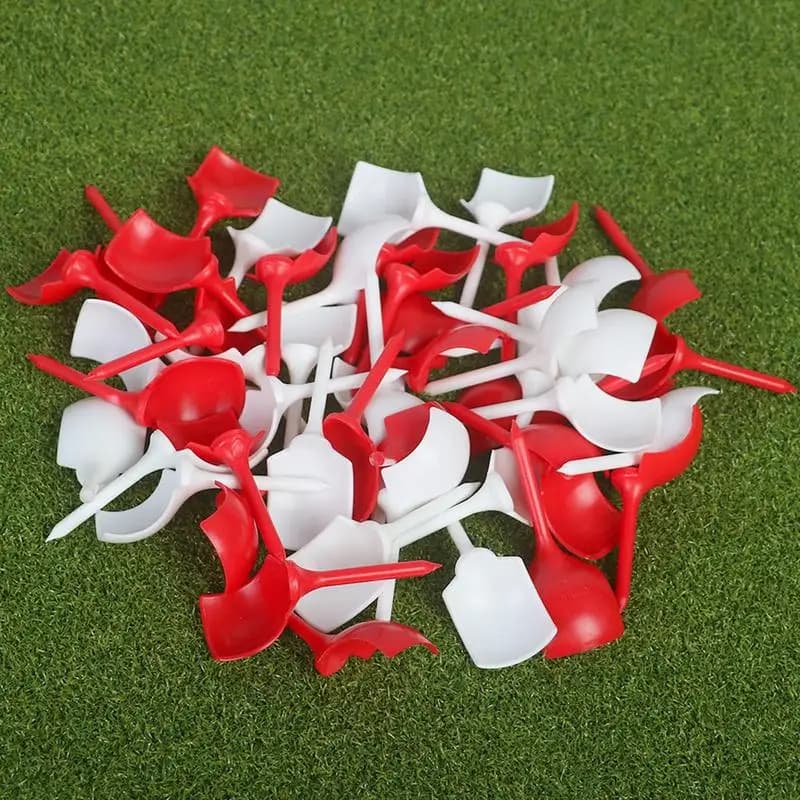 T-shirt da golf a forma di sedia T-shirt da golf a meno attrito Indicatore di altezza di precisione con rotazione ridotta e bassa attrito per una lunga distanza e