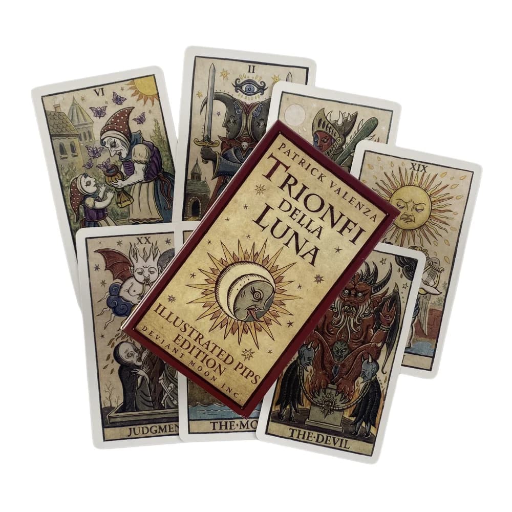 Trionfi Della Luna Tarocchi Conservazione della fortuna Oracle Divination Edition Creatività ILUSTRATO Moon Gioco da tavolo Mazzo