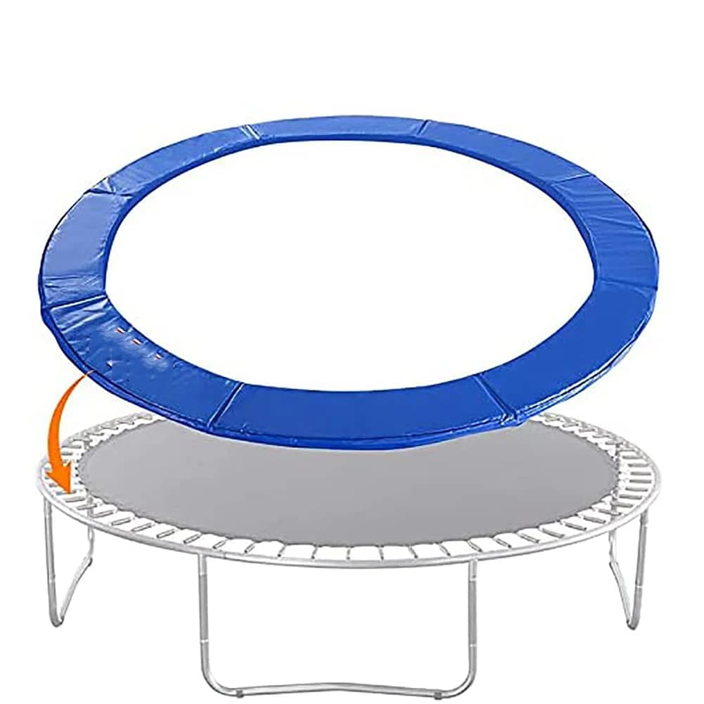 Tappetino di protezione per trampolino da 6/8 piedi Tappetino di sicurezza per trampolino Copertura protettiva resistente all'acqua a molla rotonda Accessori sportivi per la casa