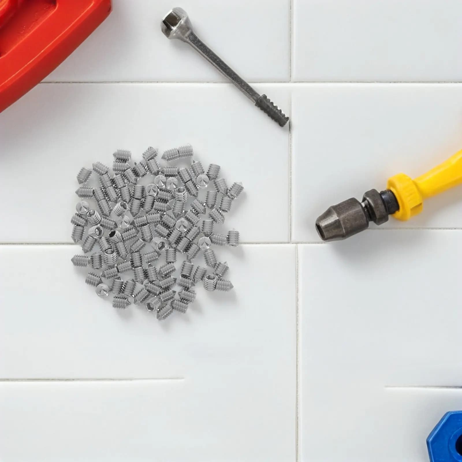 Set di 100 Viti M6x8 in Acciaio Inox per Portasciugamani, Kit di Montaggio e Riparazione per Accessori da Bagno