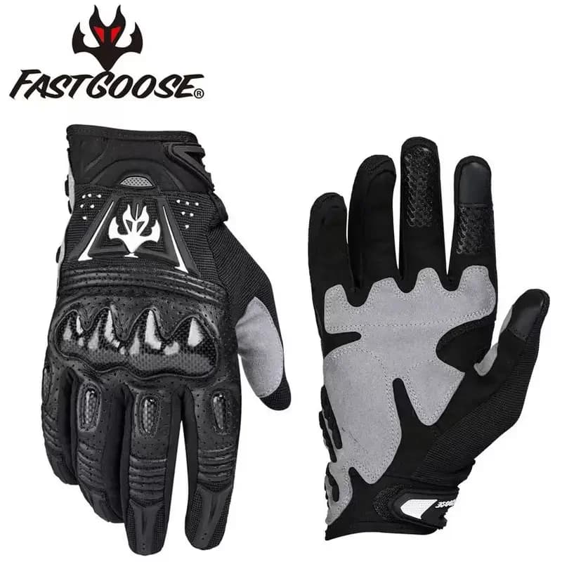 Motorbike Riding Gloves Four Seasons Anti-fall Breathable Touchscreen Windproof Retro Locomotive Sheep Leather Motorcycle Gloves