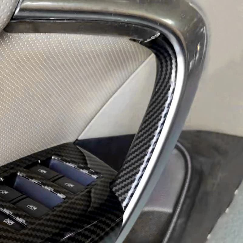 Auto Porta Finestra Interruttore Pannello di Controllo Maniglia Della Porta Copertura Trim Per Buick Regal 2009-2016 Per Opel Insignia MK1 LHD ABS In Fibra di Carbonio