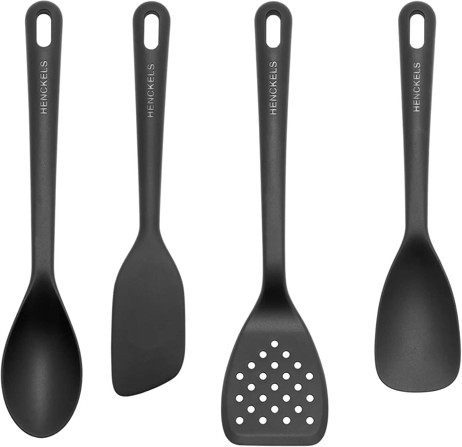 Set di 4 Utensili da Cucina in Silicone, Strumenti Resistenti al Calore per Chef Casalinghi