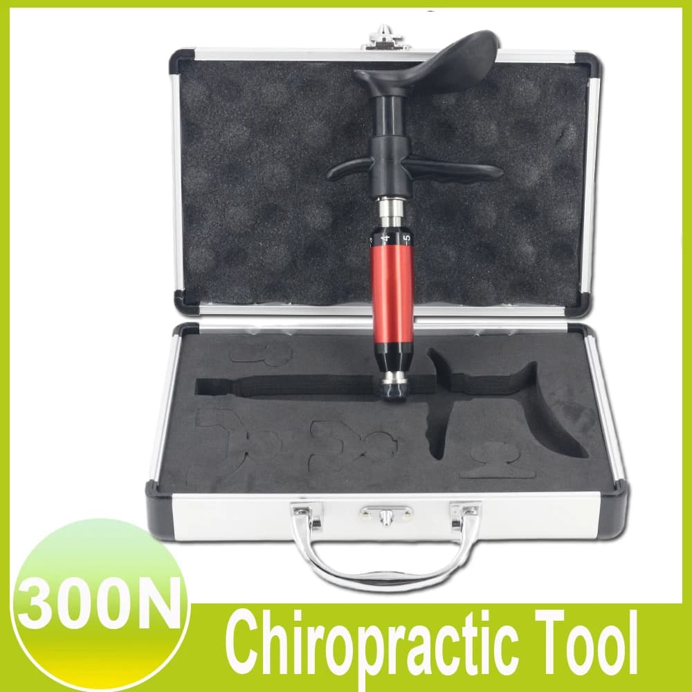 New Portable Chiropractic Adjustment Tools Body Relaxation Vertebration Therapy Adjustment Single Head Manual Massage Gun