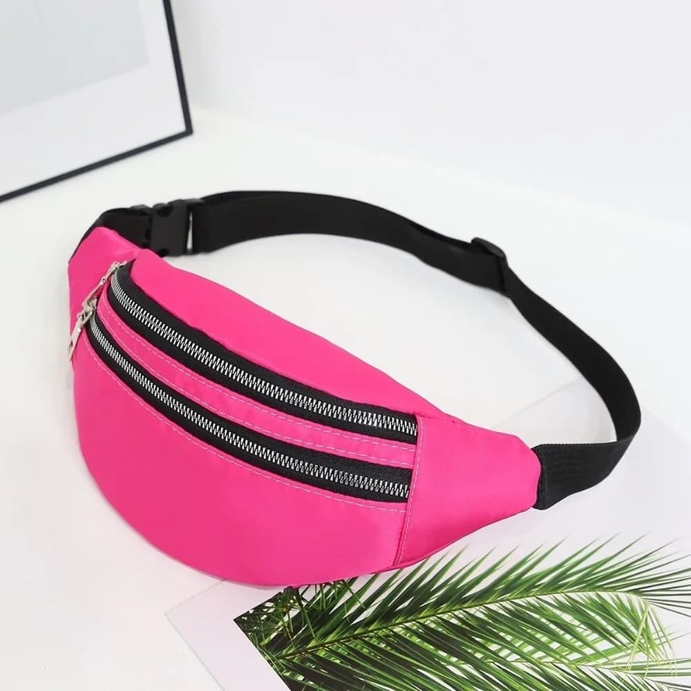 Outdoor Sport Bag Nylon Waist Bag Multi-layer Waterproof Fanny Pack Casual Pocket for Traveling