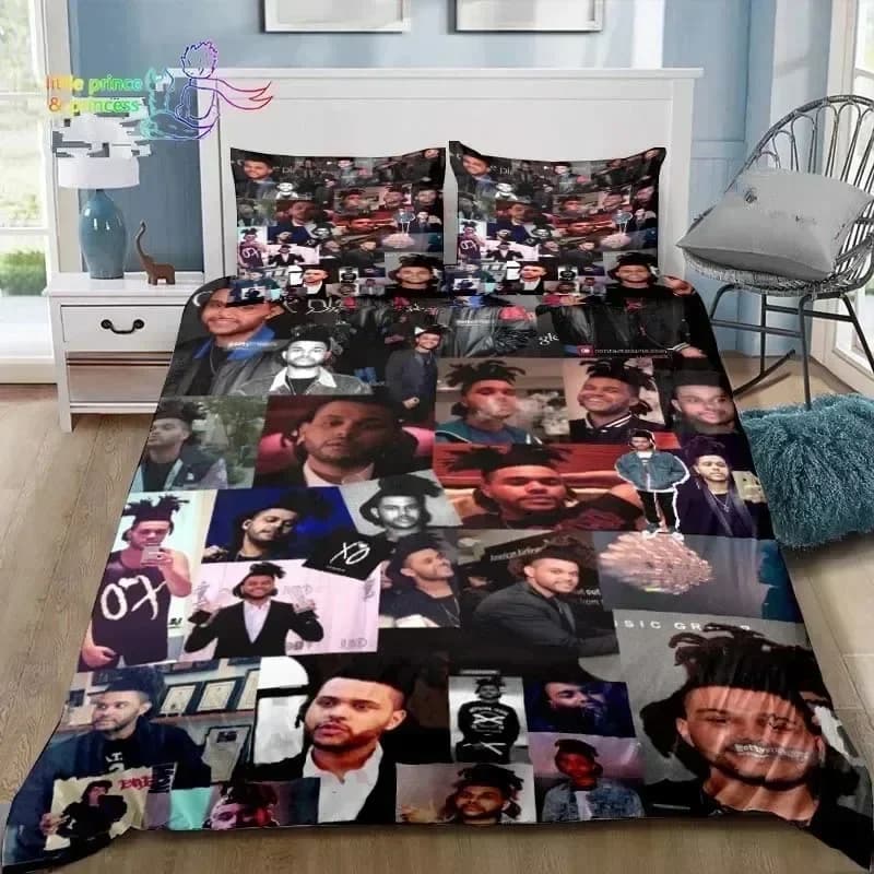 Luxury New 3D Print XO The Weeknd Comfortable Duvet Quilt Cover Pillowcase Bedding Set Children Bedroom Decoration Home Textile