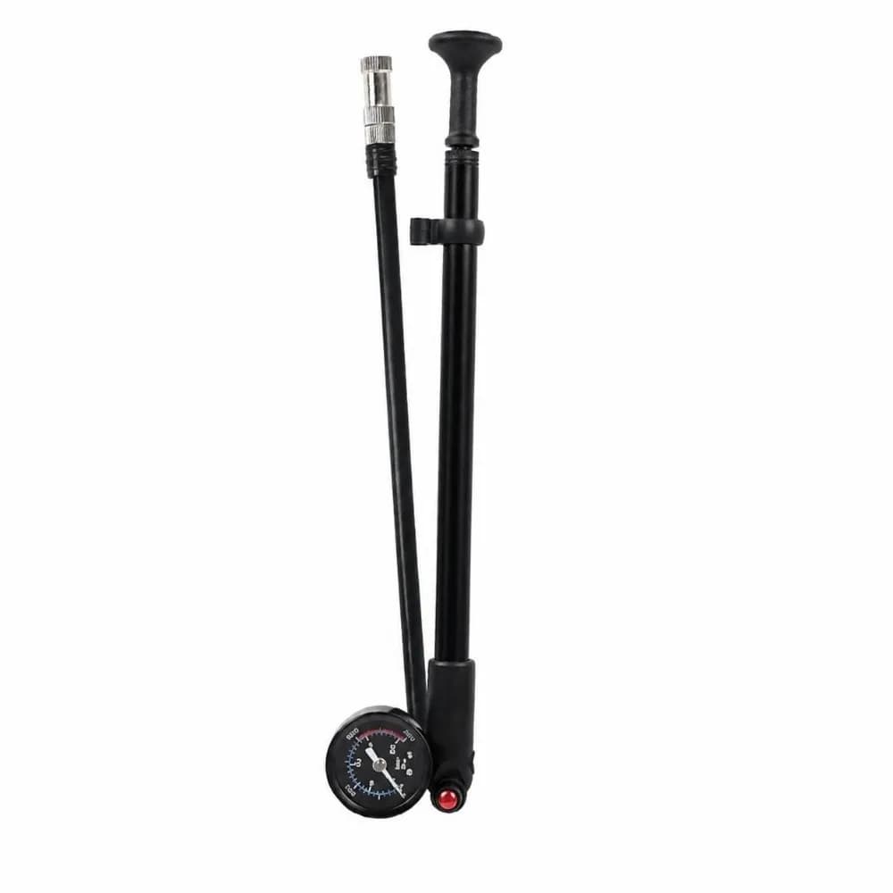 Portable Bike Pump Mechanical pressure display T shape handle Bicycle Air Pump 360 degree rotating connection Lightweight