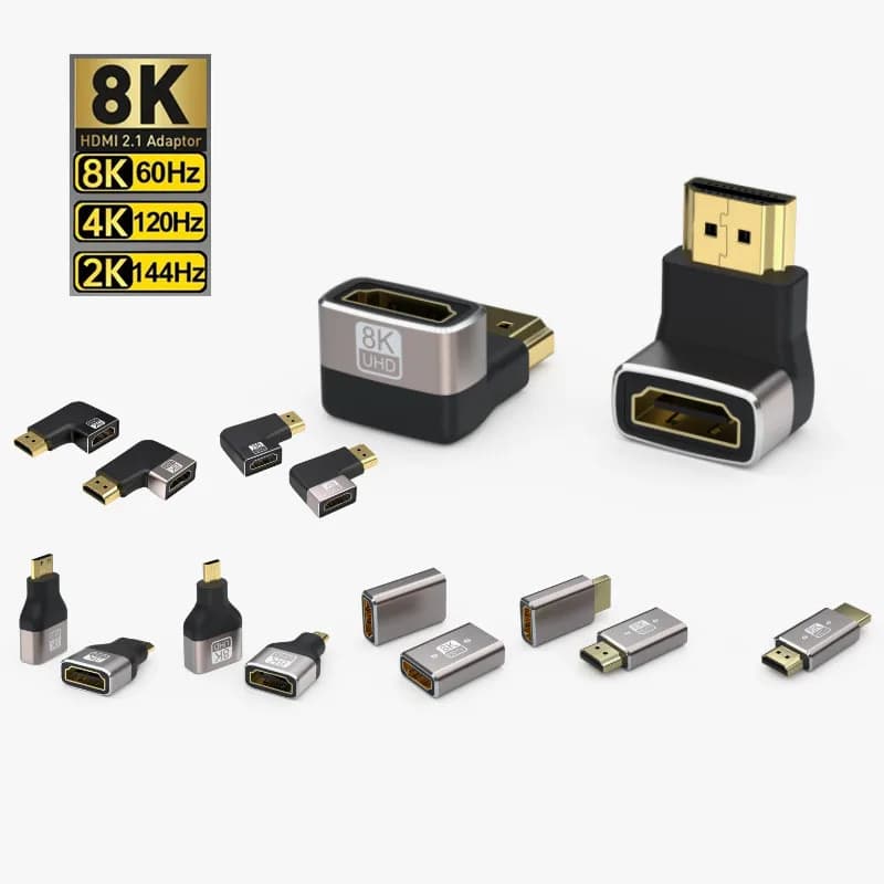 Adattatore HDMI 2.1 8K Estensore maschio-femmina Estensione cavo compatibile Mini/Micro HDMI 8K 60Hz 4K 120Hz per laptop PS5 TV Hdmi