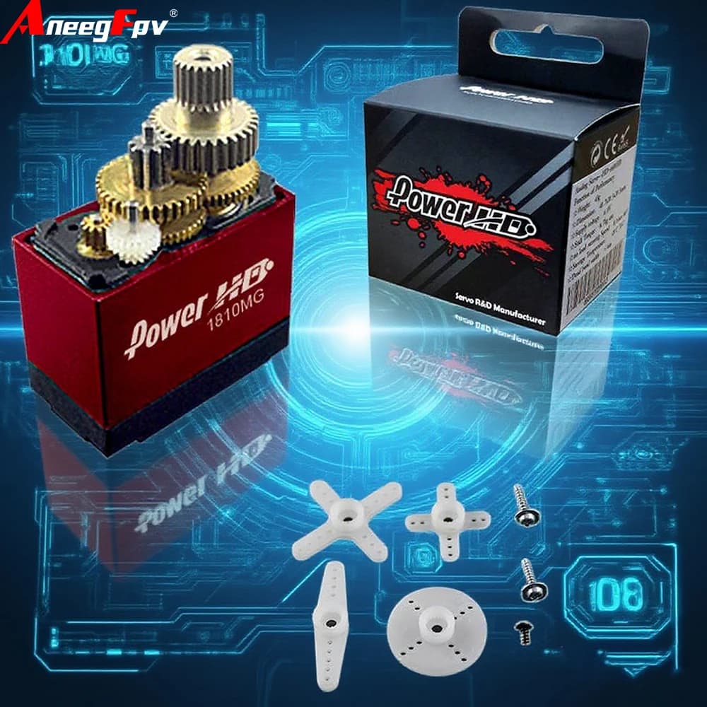 Power HD HD-1810MG Micro Servo Digitale con Alluminio per Elicottero Flybarless 450 Peso 1,8 g / 3,9 kg